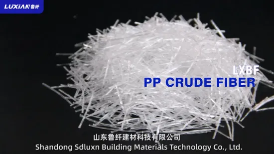 Sdluxn Construction Glass Fibers OEM Customized PP Crude Flber for Concrete China Fatigue Durability Polyethylene Crude Fiber Manufacturing